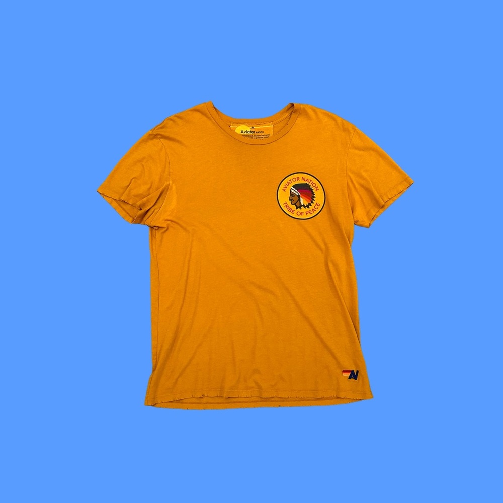 Aviator Nation Tribe of Peace Gold Tee